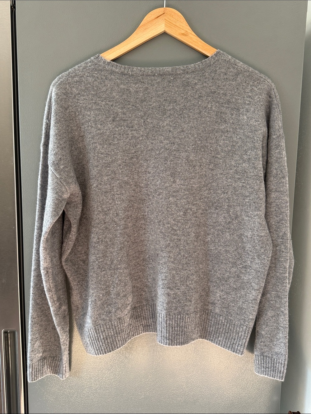 Rachel Zoe 2 Ply Grey Cashmere Sweater Size M - Picture 5 of 5